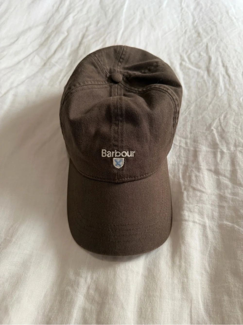 Barbour Brown Cotton Baseball Cap